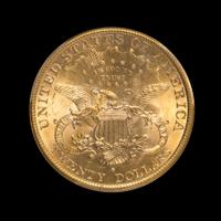 A United States 1897-S Liberty Head $20 Gold Coin