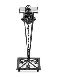 An Art Deco Wrought Iron Stand