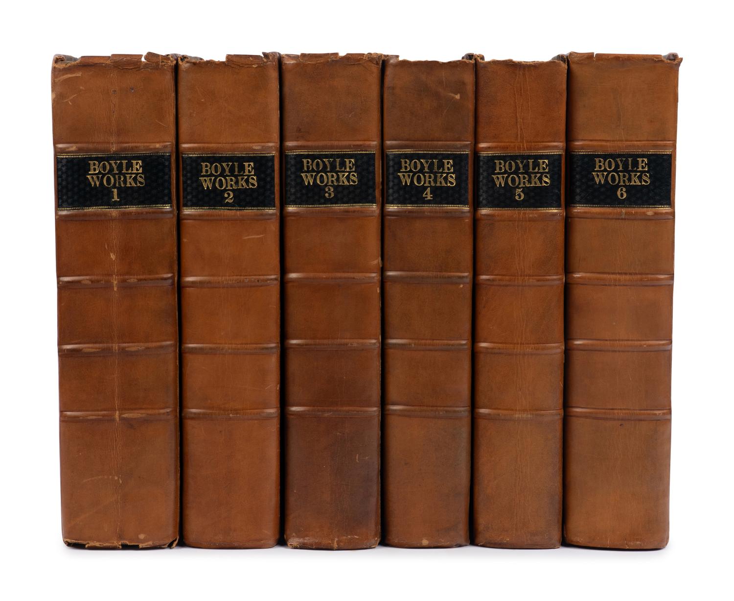 [Science & Technology]. Boyle, Robert (1621-1691). The Works of the Honourable Robert Boyle... London: Printed for J. and F. Rivington, et al., 1772.