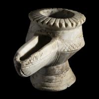 An Islamic Marble Oil Lamp