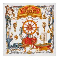 Four Hermès 70cm Cotton Scarf, 1990-2010s