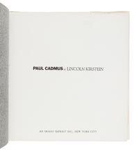[CADMUS, Paul (1904-1999)]. KIRSTEIN, Lincoln. Paul Cadmus. New York: Imago Imprint Inc, 1984.