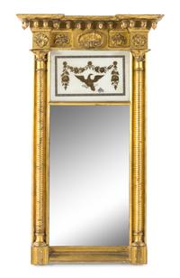A Federal Giltwood Mirror Height 41 1/4 x width 24 1/2 inches. — EARLY 19TH CENTURY