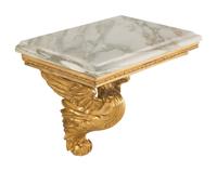A George II Style Giltwood Marble-Top Bracket