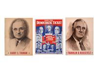 [ROOSEVELT, Franklin Delano (1882-1945). A large group of broadsides, pamphlets, tickets, and other campaign ephemera.