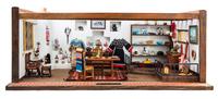 A Southwestern Style Room Box Height 9 1/2 x width 24 1/4 x depth 16 inches. — Various Makers