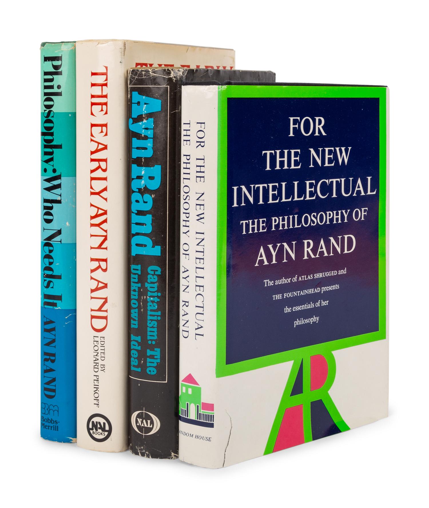 RAND, Ayn (1905-1982). A group of 4 works, comprising: