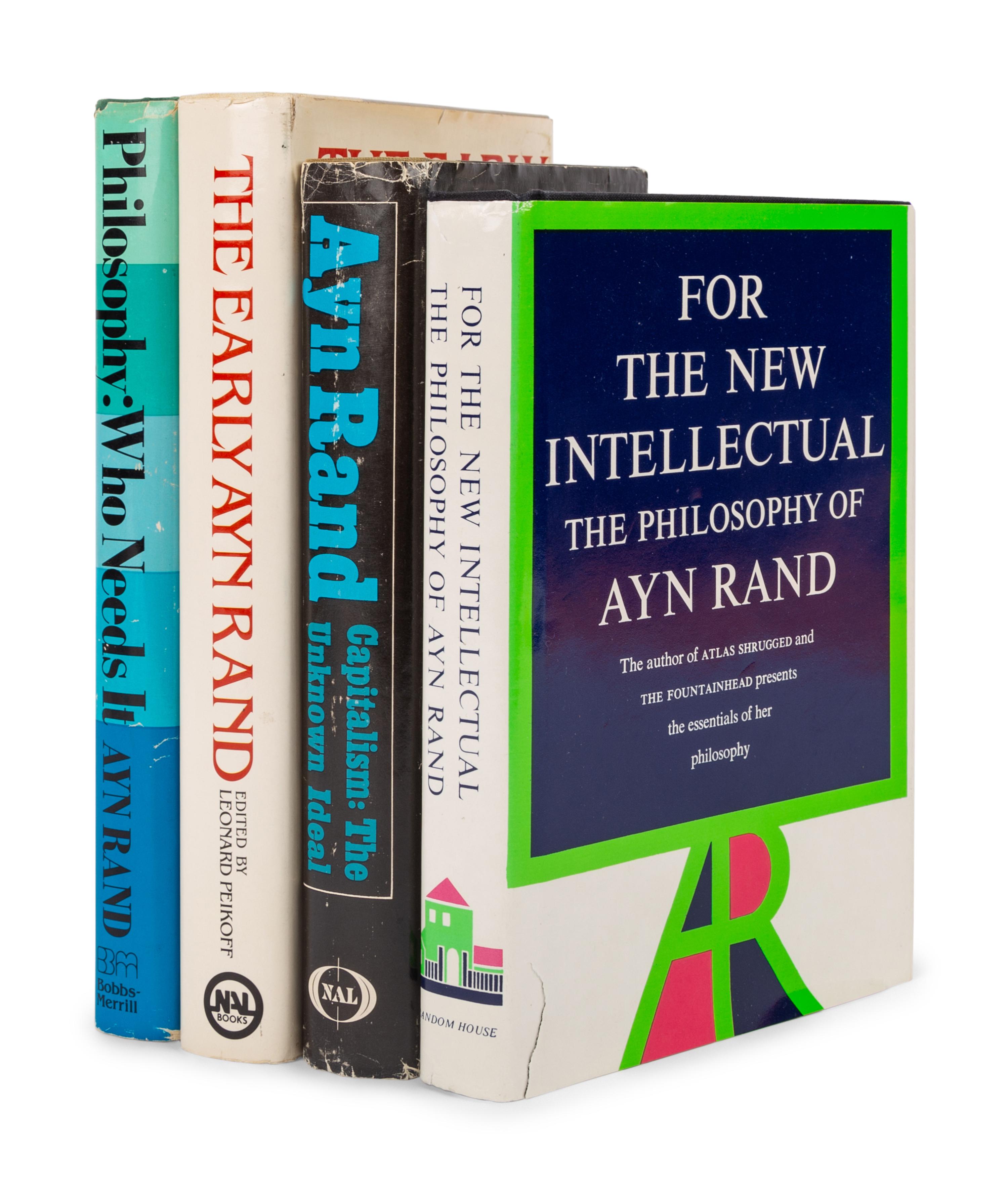 RAND, Ayn (1905-1982). A group of 4 works, comprising: