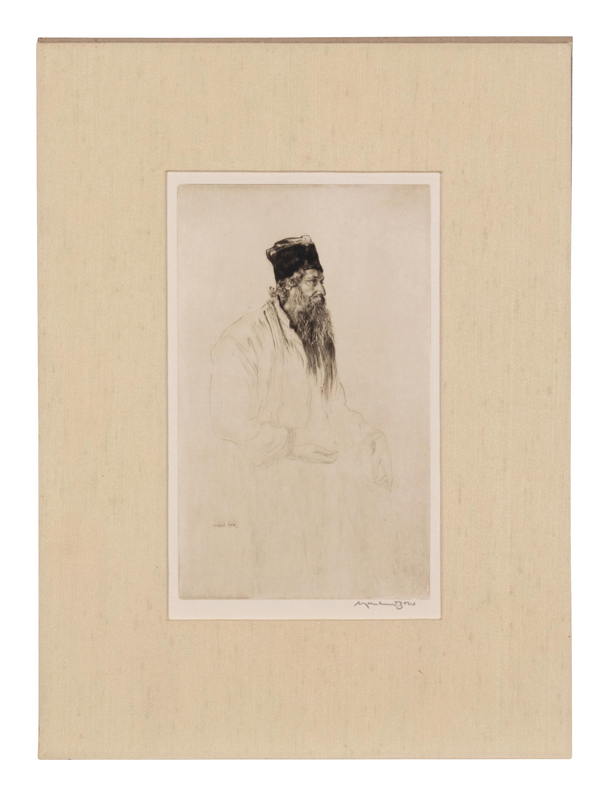 Sir Muirhead Bone, (British, 1876-1953), Sir Rabindranath Tagore