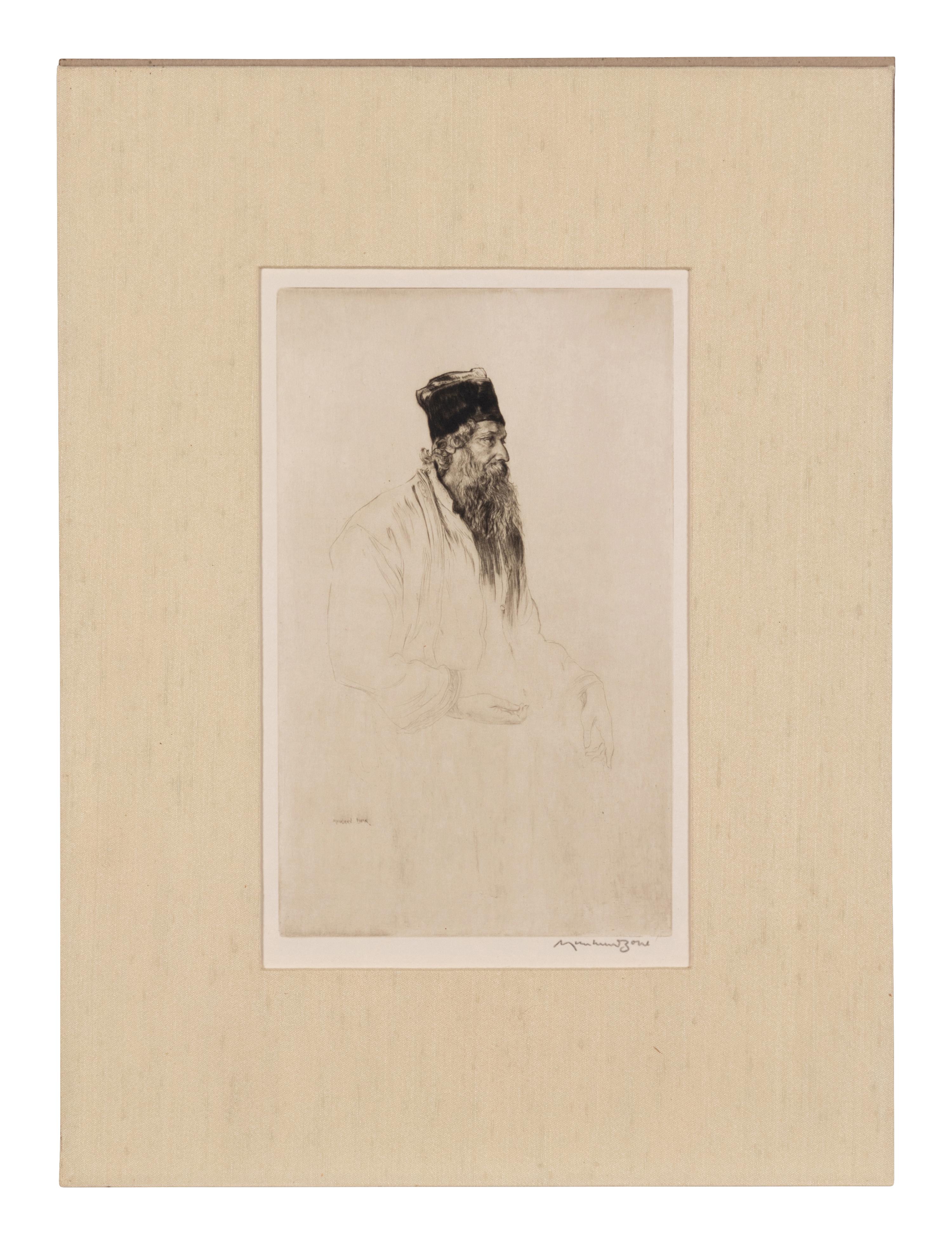 Sir Muirhead Bone, (British, 1876-1953), Sir Rabindranath Tagore