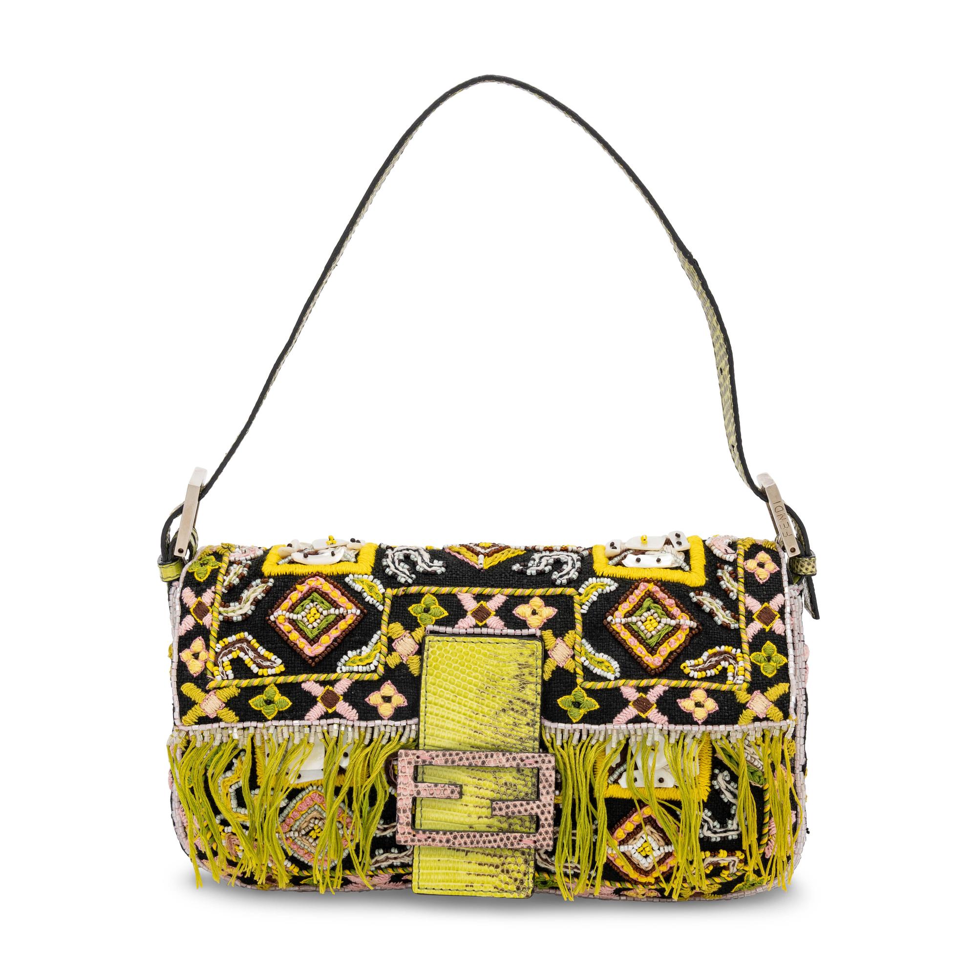 Fendi, Embroidered & Beaded Baguette