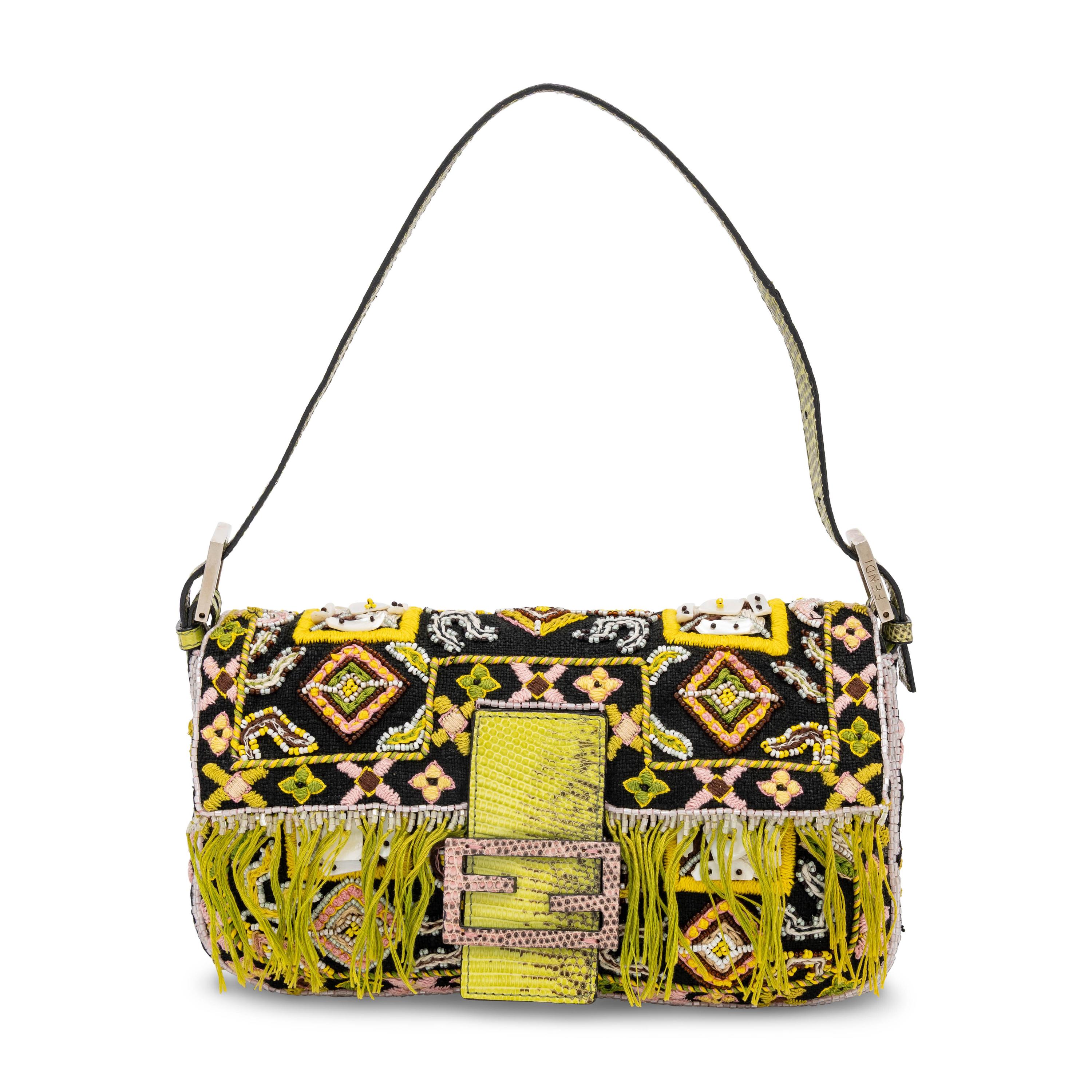 Fendi, Embroidered & Beaded Baguette