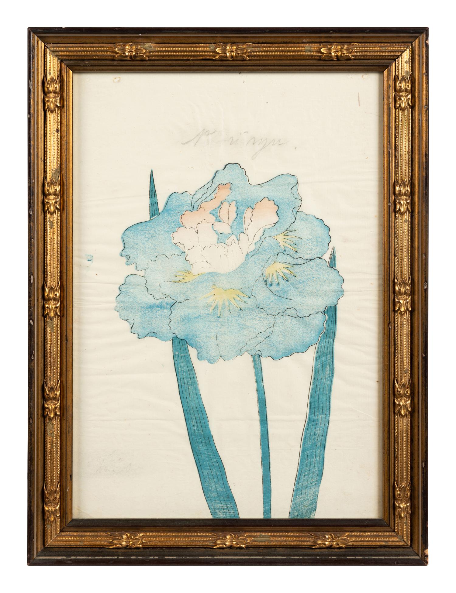 A Group of Six Japanese Color Lithographs from the Yokohama Seed Company