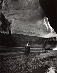 A group of five photographs ( O'Keeffe in the Canyon Under the Lake , 1964 (printed 1985); O'Keeffe Standing in Cavern , 1964 (printed 1984) Georgia O'Keeffe in Twilight Canyon , 1964 (printed 1985); Georgia O'Keeffe Photographing the Chama River , 1961 (printed 1984); O'Keeffe Sketching in Glen Canyon , 1961 (printed 1985))