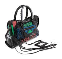 Balenciaga Leather Graffiti Shoulder Bag, Spring/Summer 2018