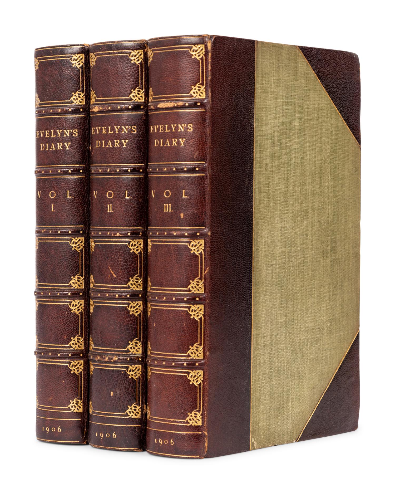 EVELYN, John (1620-1706). The Diary of John Evelyn . Austin DOBSON, introduction. London & New York: Macmillan and Co., Limited & The MacMillan Company, 1906.