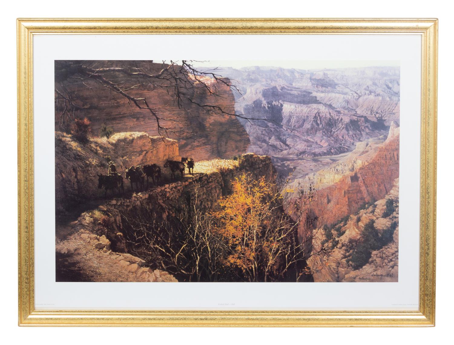 Clark Hulings (American, 1922-2011) Kaibab Trail Falls and…