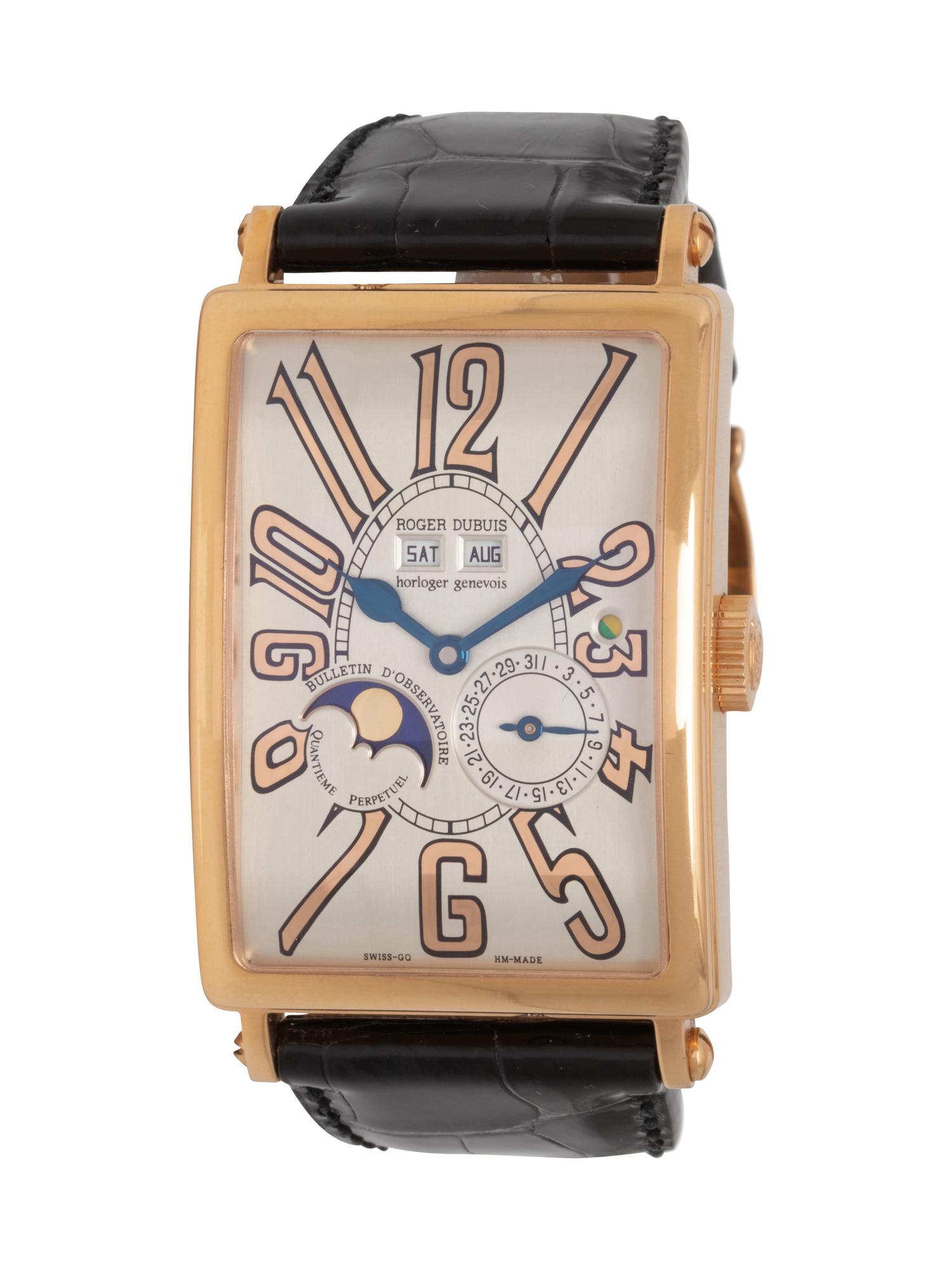 ROGER DUBUIS, 18K ROSE GOLD 'MUCH MORE QUANTIEME PERPETUAL' WATCH