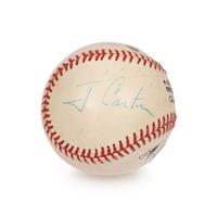A Jimmy Carter Single Signed Autograph Baseball (Beckett Authentication Services)