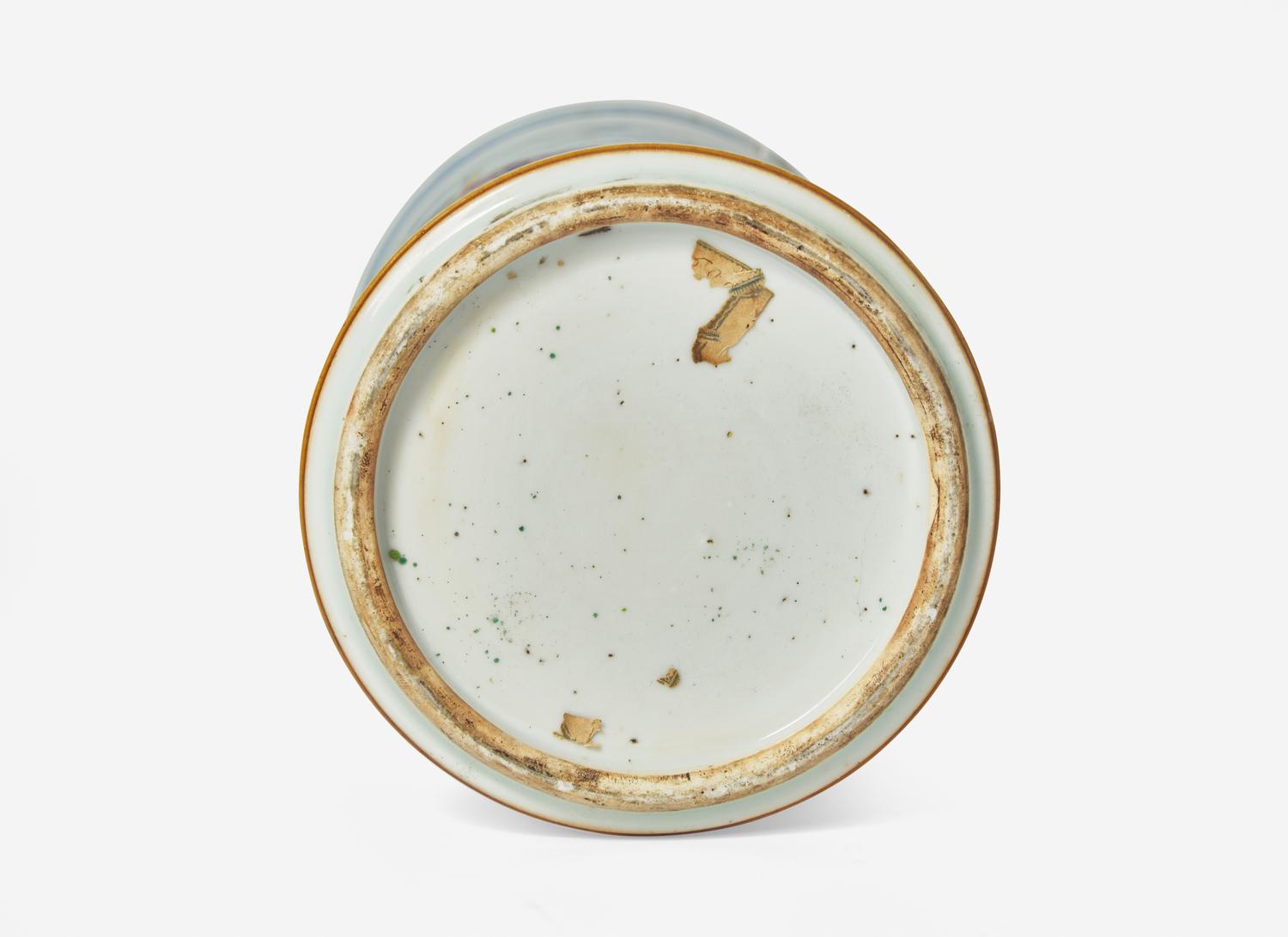 A Chinese Famille Rose Brush Pot or Jar