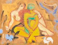 Jean Metzinger, (French, 1883-1956), Baigneurs a colombe