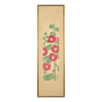 Japanese School, Hollyhocks — 佚名《蜀葵圖》