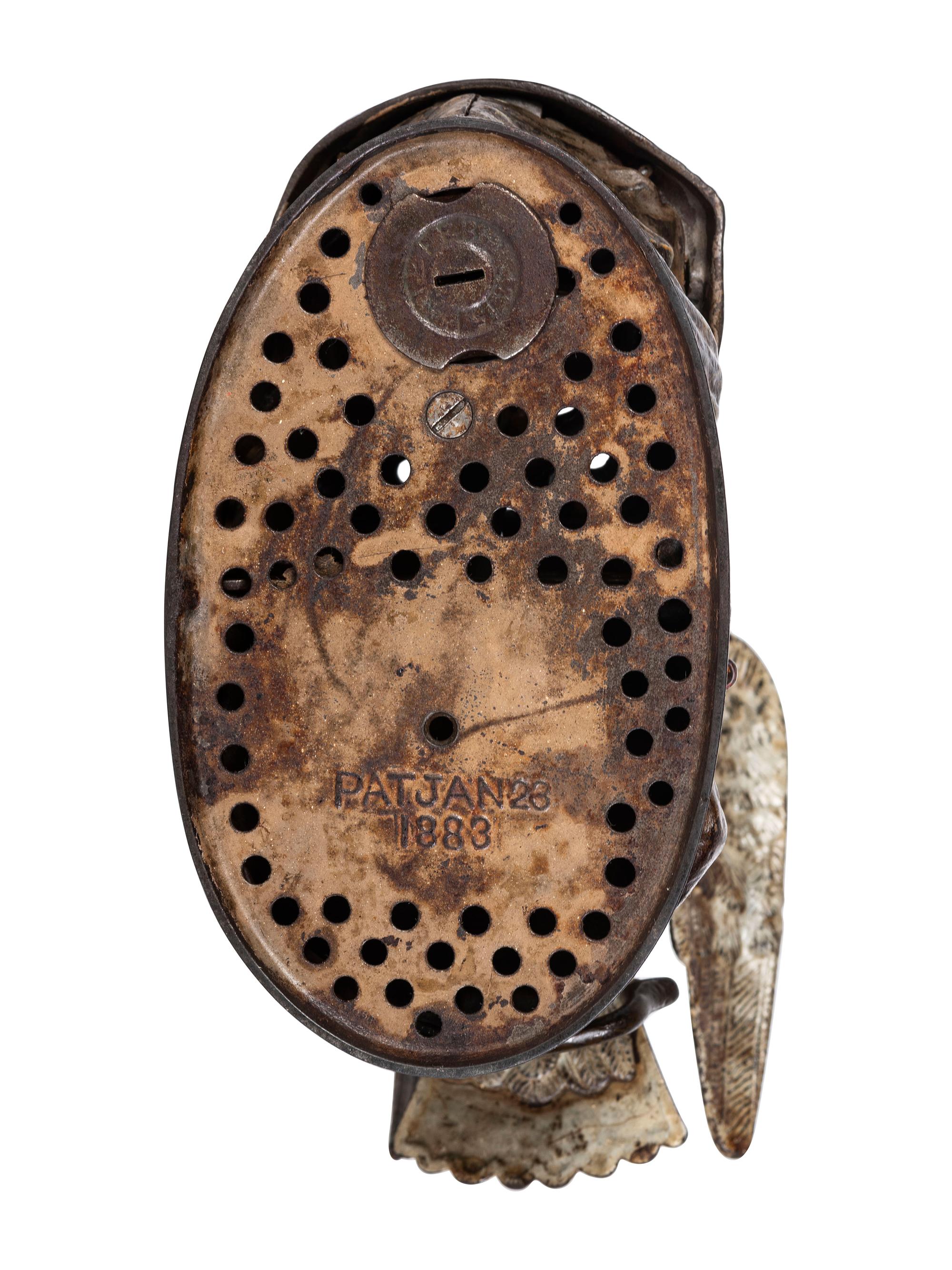 A J. and E. Stevens 'Eagle and Eaglets' Cast Iron Mechanical Bank
