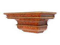 A Pair of Contemporary Gilt Painted Wall Brackets