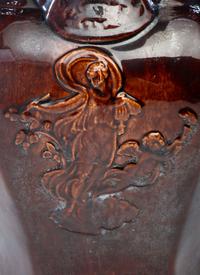 A Rare William Bromley Yellowware Panel Pitcher