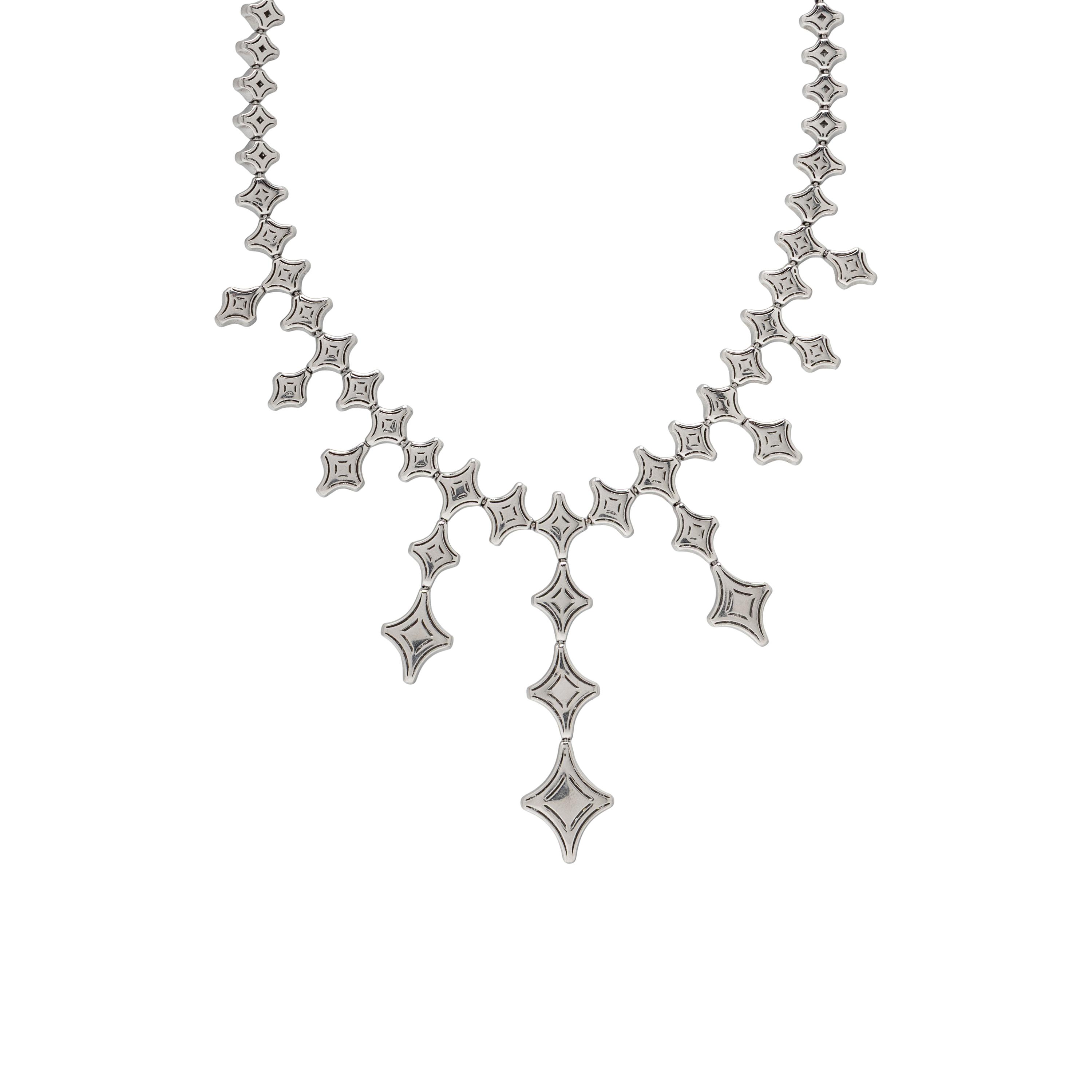 CHIMENTO, DIAMOND AND WHITE GOLD FRINGE NECKLACE
