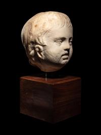 A Roman Marble Portrait Head of Eros