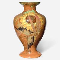 A large Art Nouveau glazed earthenware vase Rozenburg Plateelfabriek (1883-1917), The Hague, Netherlands, 1899