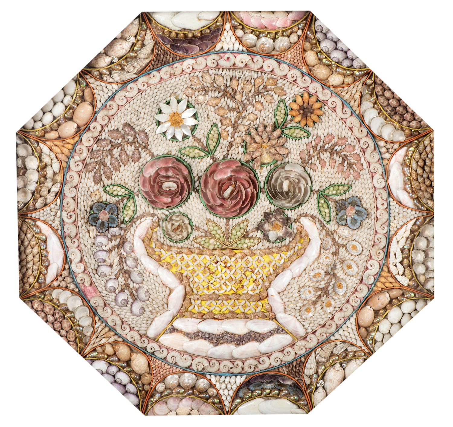 A Floral Shellwork Sailor's Valentine