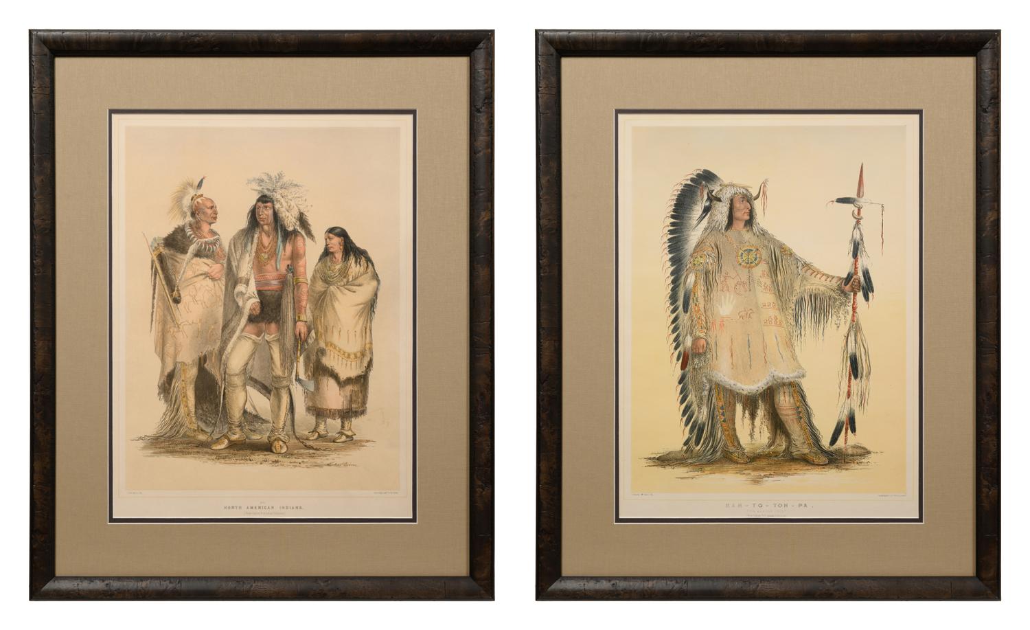 Two George Catlin Etchings