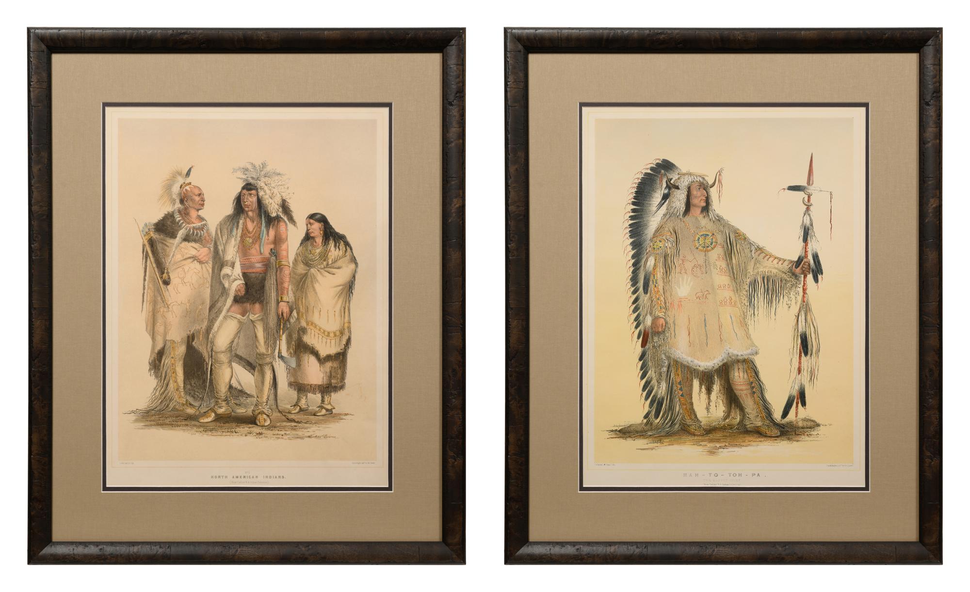 Two George Catlin Etchings