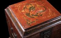 A Chinese Red Lacquer Seal Chest, Guanpixiang