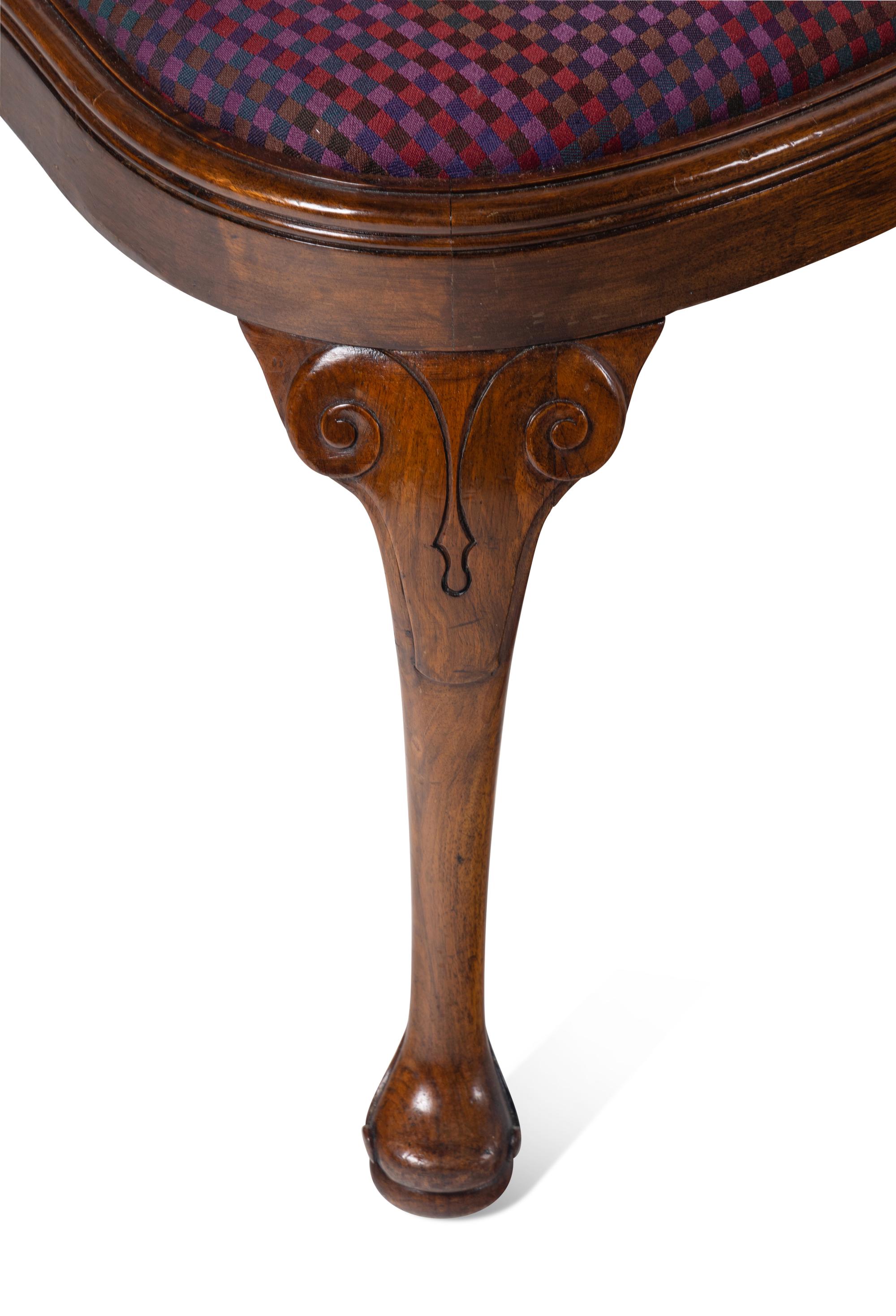 A Set of Eight George I Style Walnut Dining Chairs