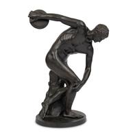 A Grand Tour Bronze Figure of Discobolos
