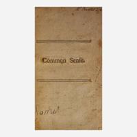 [American Revolution] (Paine, Thomas) Common Sense; Addressed to the Inhabitants of America...
