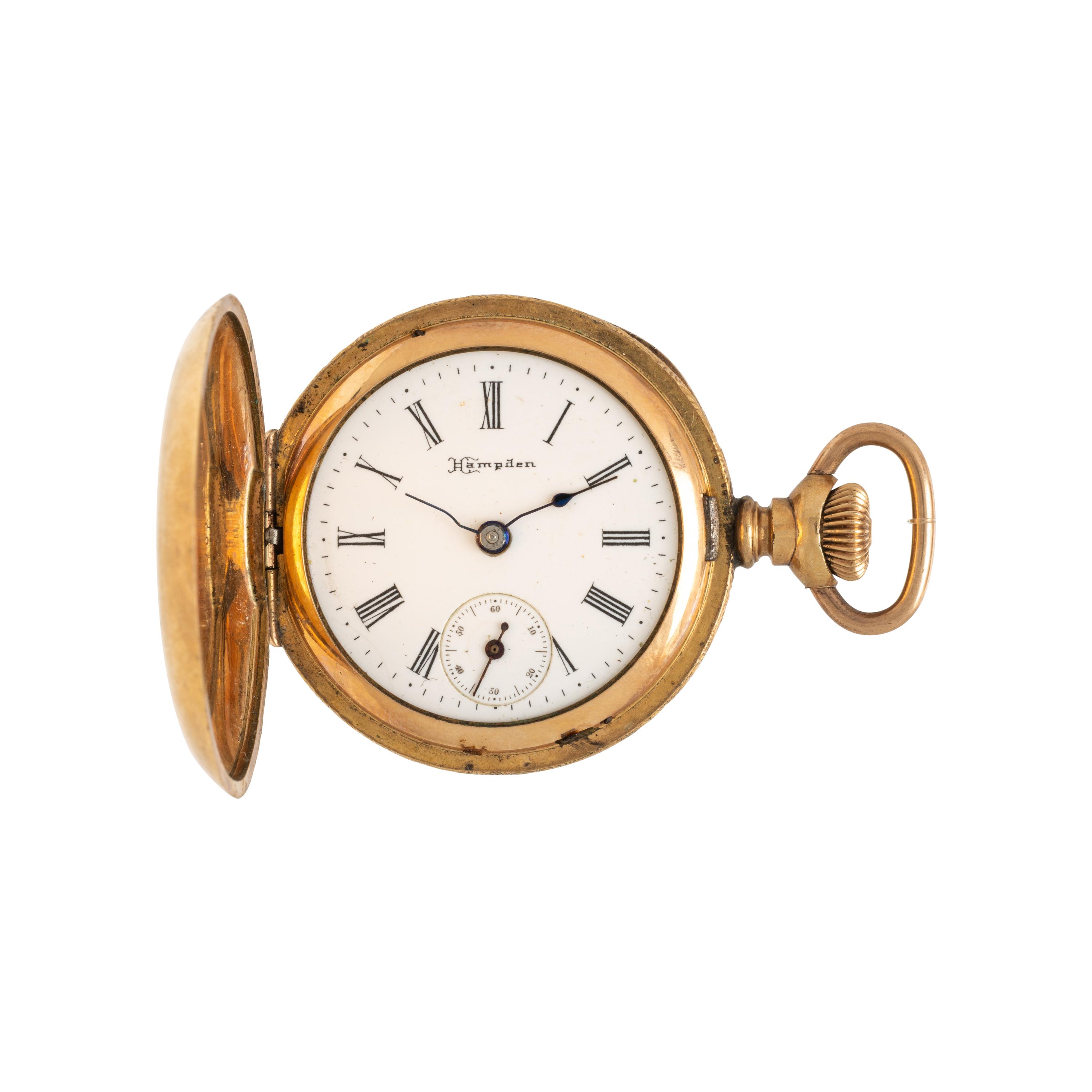 Hampden, Gold-Plated Pocket Watch