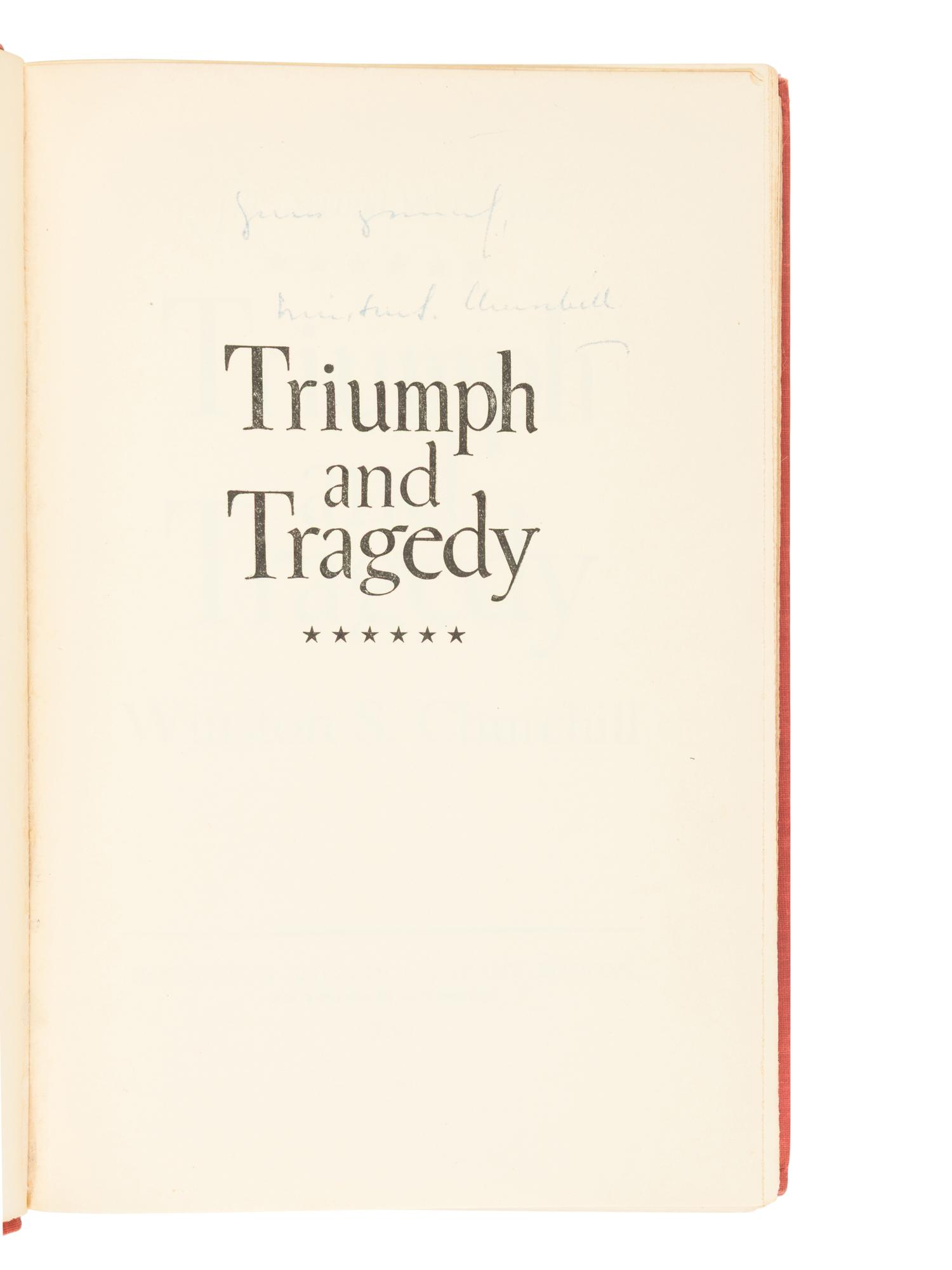 CHURCHILL, Winston Leonard Spencer, Sir (1874-1965). The Second World War. Boston: Houghton Mifflin Company, 1948-1953.