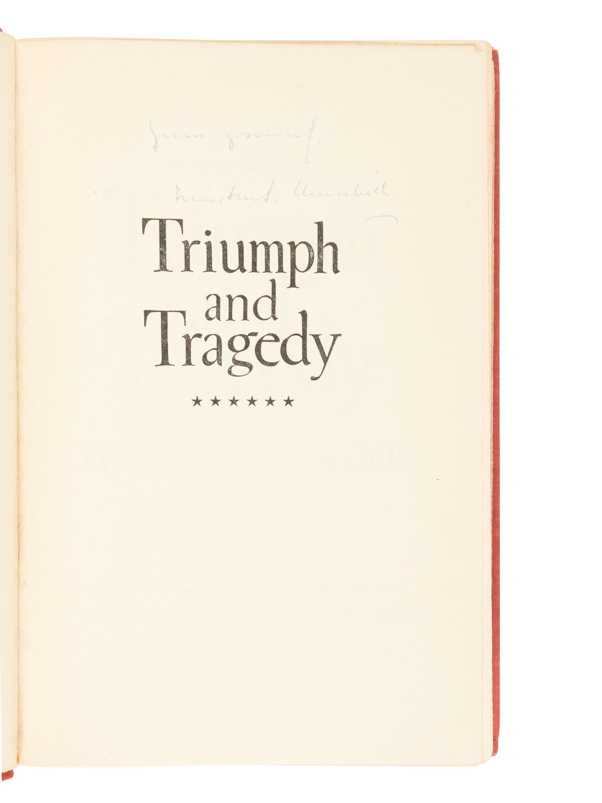 CHURCHILL, Winston Leonard Spencer, Sir (1874-1965). The Second World War. Boston: Houghton Mifflin Company, 1948-1953.