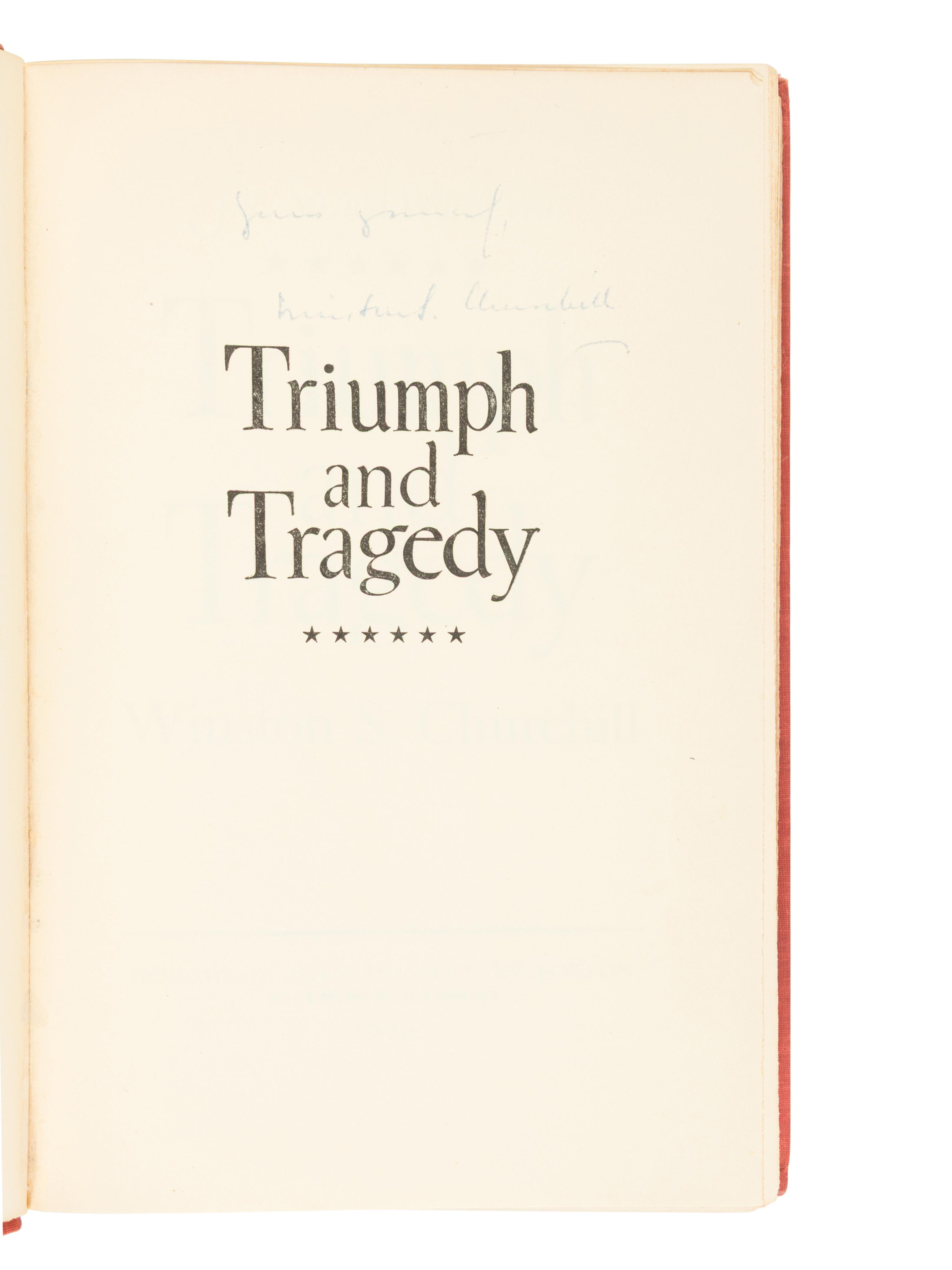 CHURCHILL, Winston Leonard Spencer, Sir (1874-1965). The Second World War. Boston: Houghton Mifflin Company, 1948-1953.