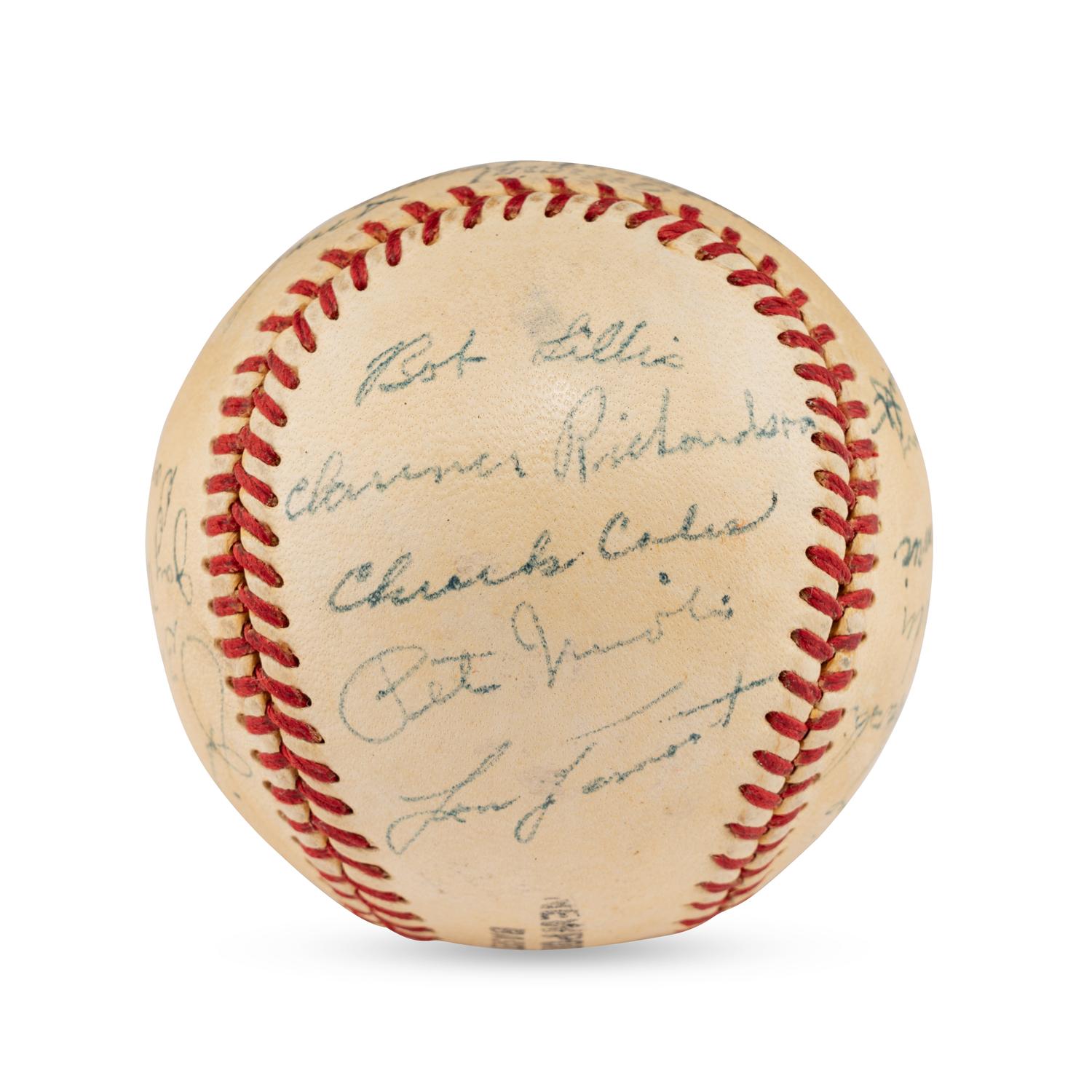A 1951 Newport News Dodgers Team Signed Autograph Baseball