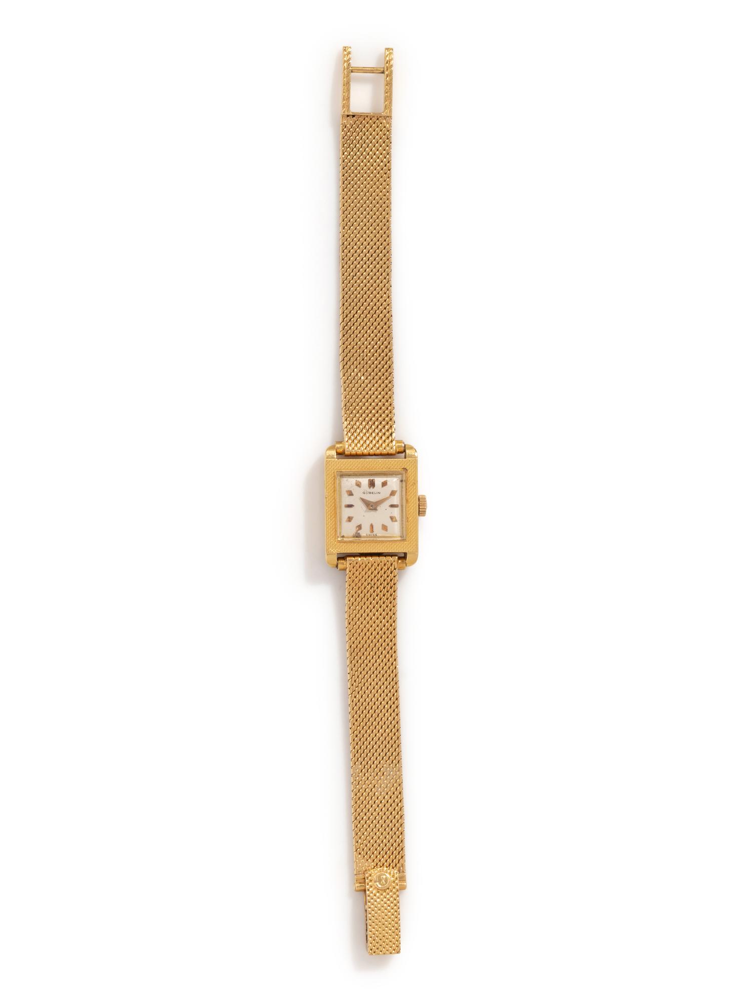 GÜBELIN, YELLOW GOLD WATCH