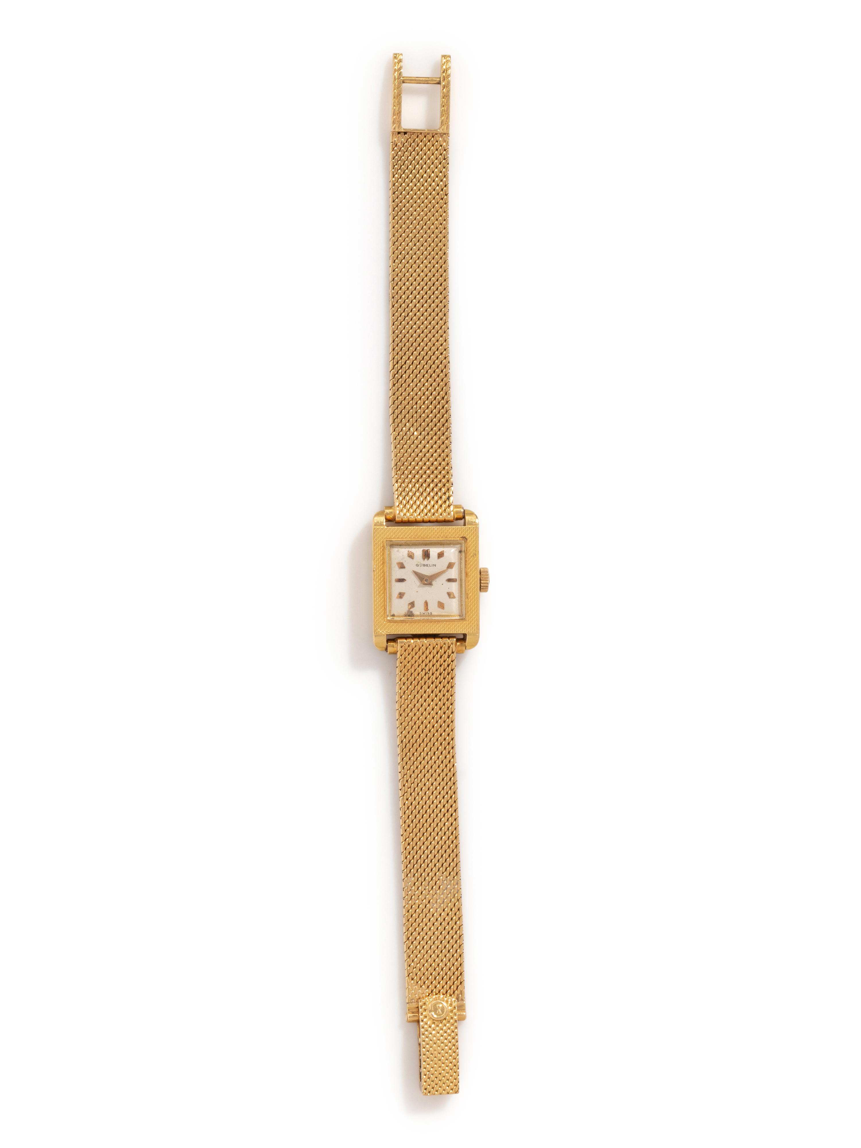 GÜBELIN, YELLOW GOLD WATCH
