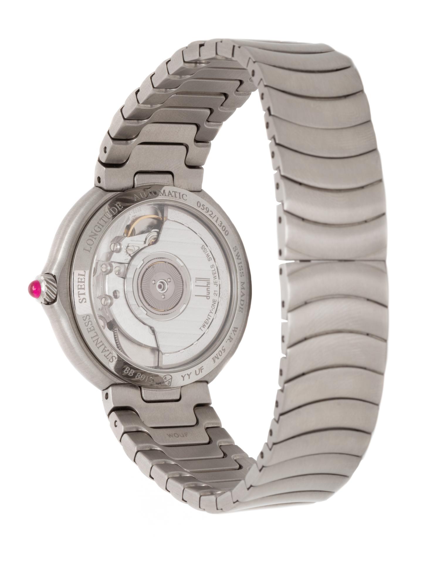 ALFRED DUNHILL, STAINLESS STEEL 'LONGITUDE MILLENNIUM' WATCH