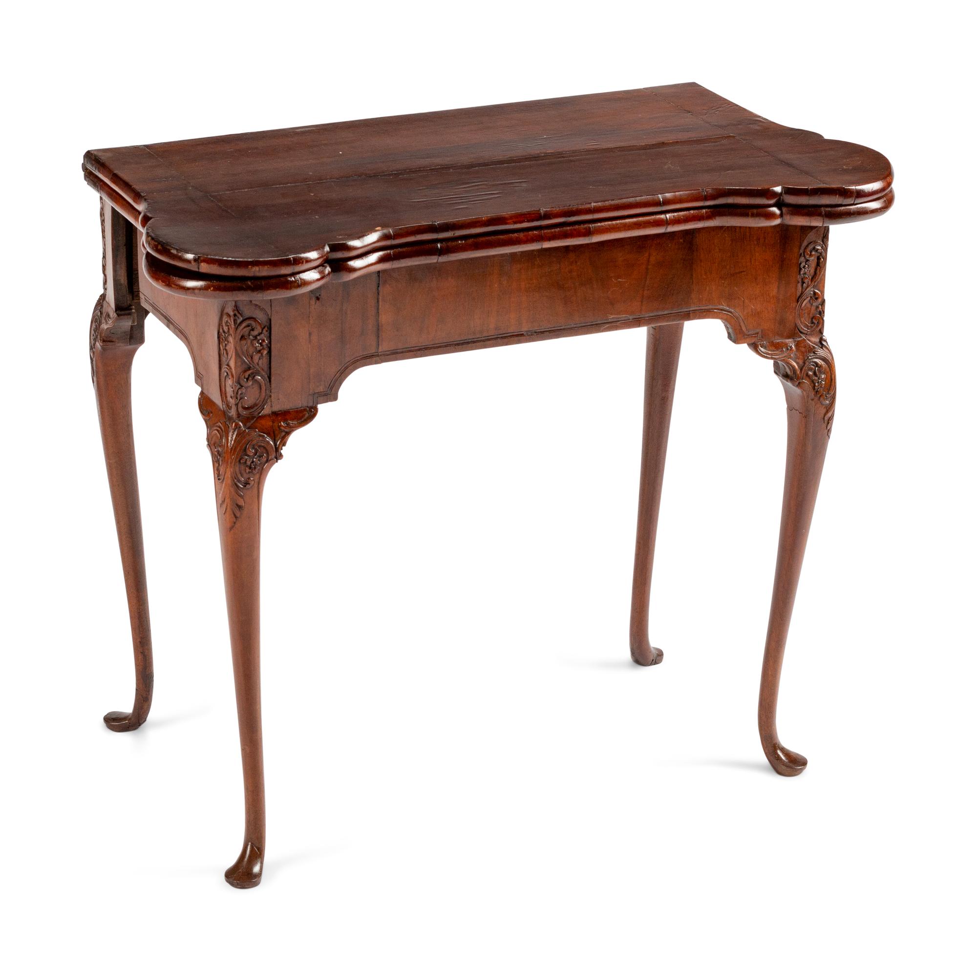A George II Mahogany Concertina-Action Games Table — 18TH CENTURY