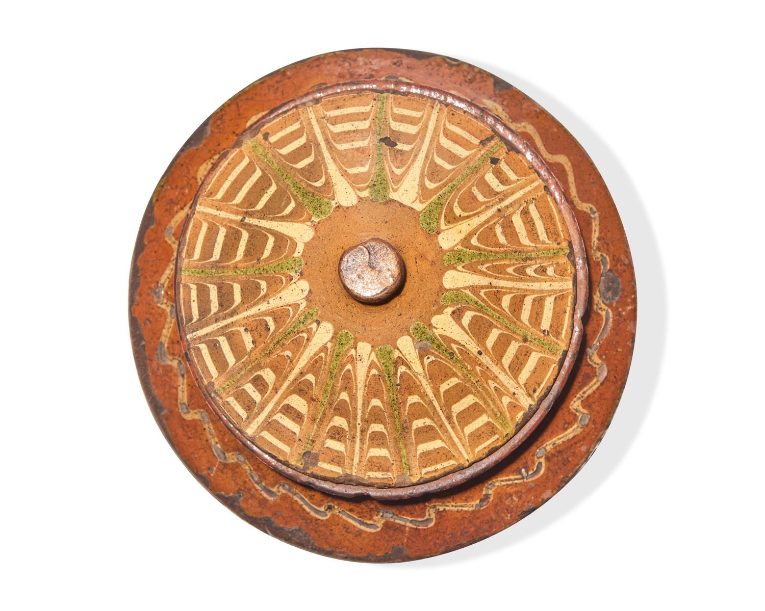 A Glazed and Slip-Decorated Redware Jar, Pennsylvania, 19th Century