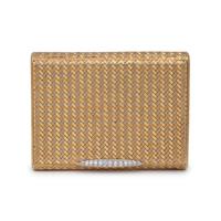 BICOLOR GOLD AND DIAMOND COMPACT